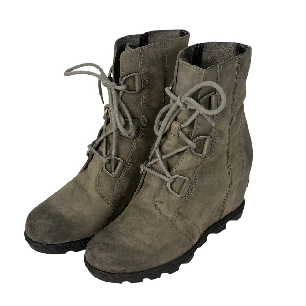 Sorel Women's Gray Lace-Up Boots